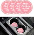 4 PCS Bling Car Cup Coaster 2.75 in Anti-Slip Rhinestone Inserts
