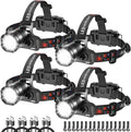High Lumen Rechargeable Headlamp - Super Bright 4-Mode Focused Light