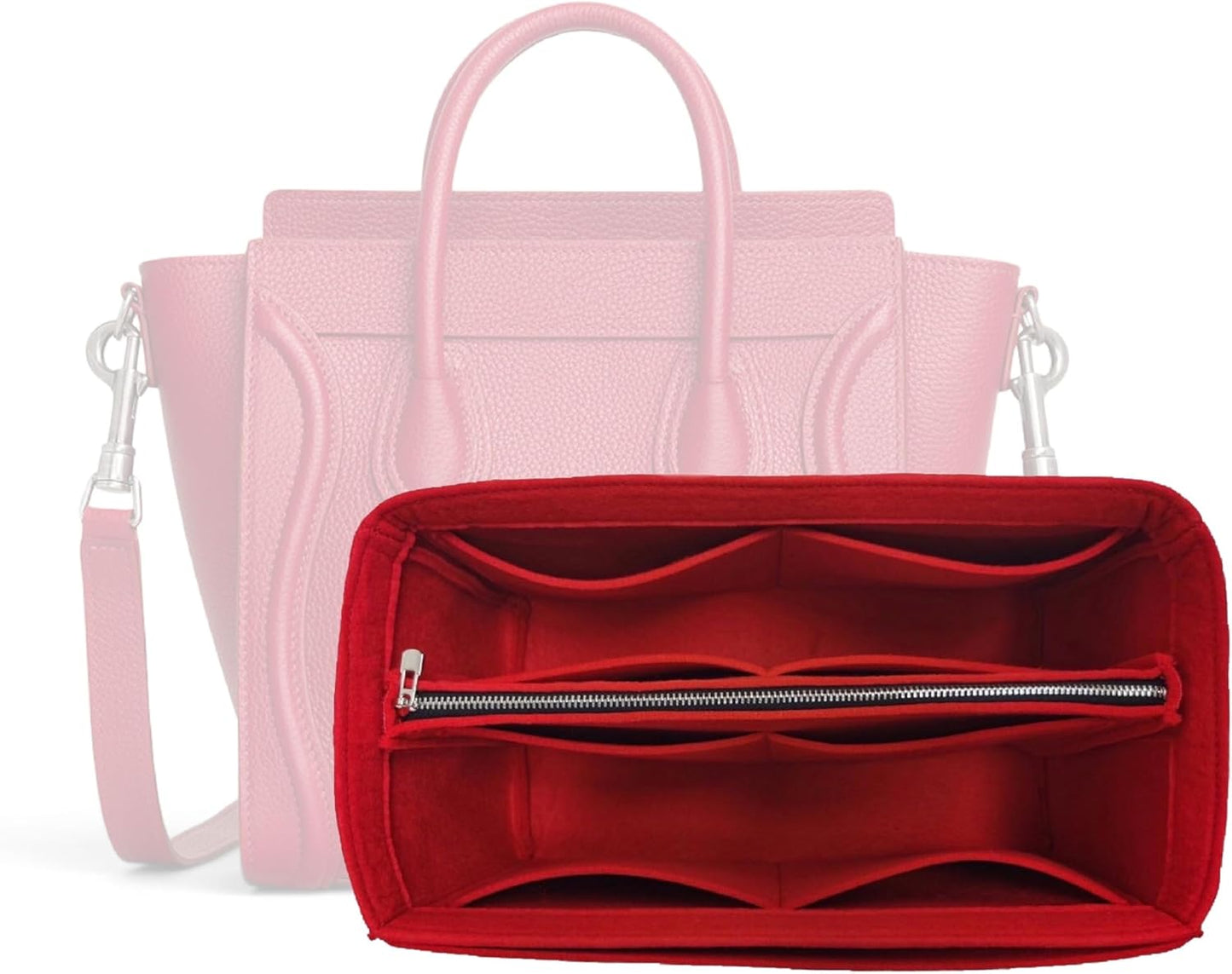 Divitize Premium Purse Organizer for Celine Nano Luggage Bag