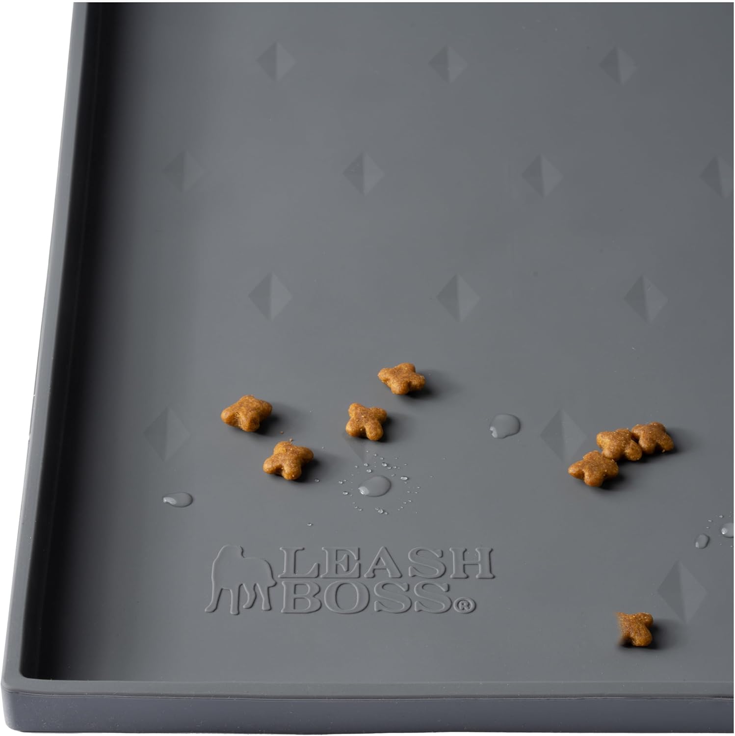 Leash Boss Cat Food Mat - Waterproof Silicone Tray for Pets