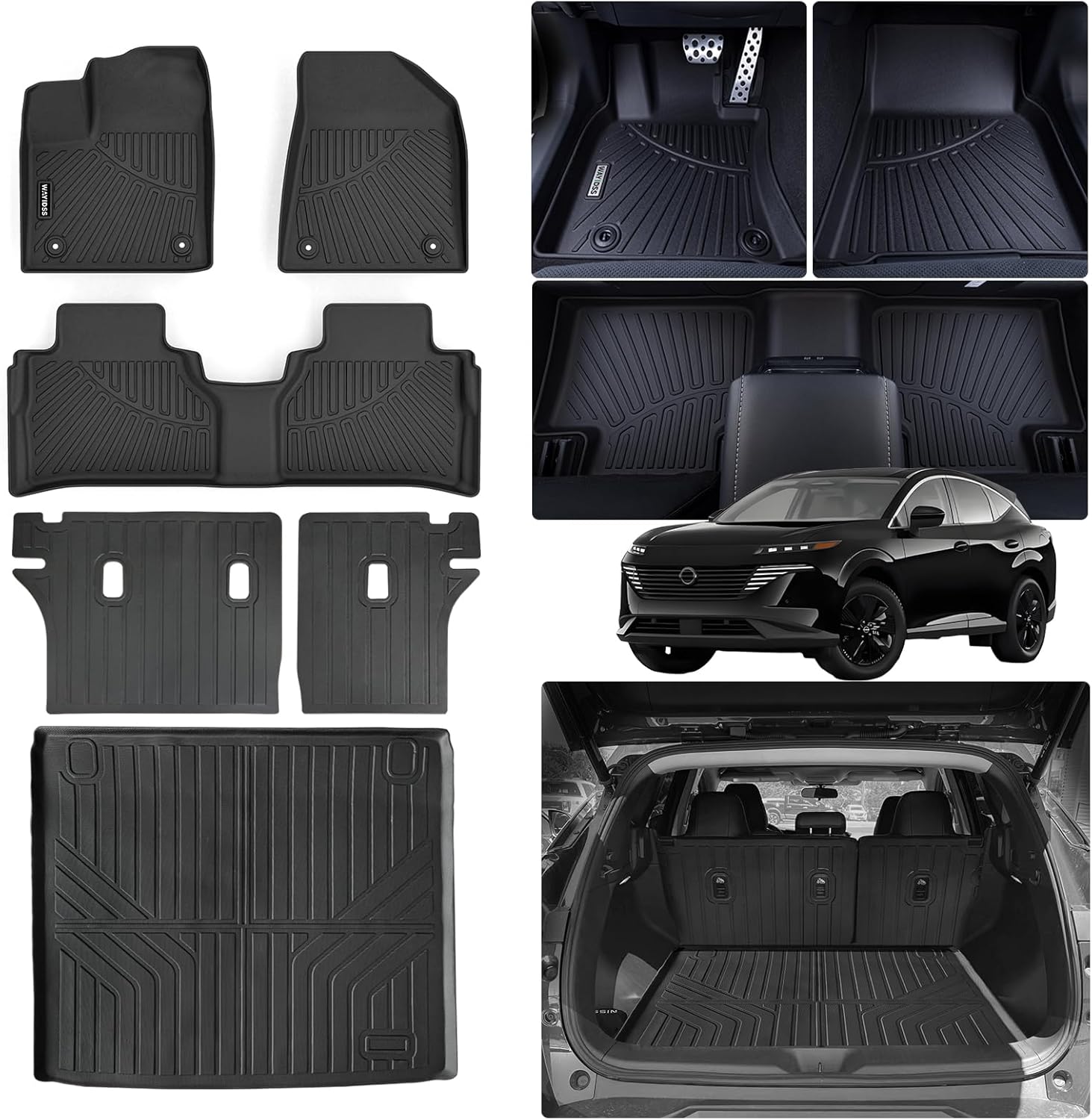 Custom Fit Floor Mats for 2025 Nissan Murano with Backrest
