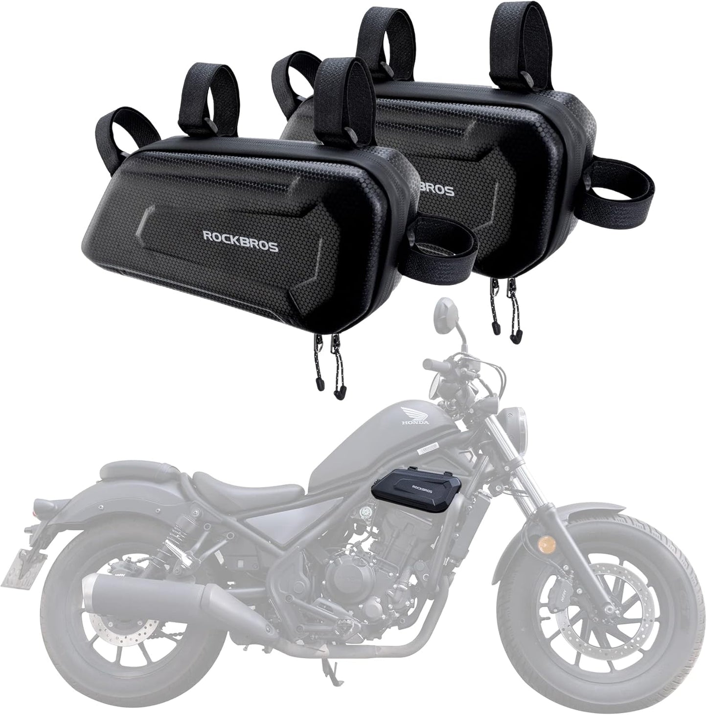ROCKBROS Triangle Side Bag - Stylish EVA Hard Shell Storage Bags