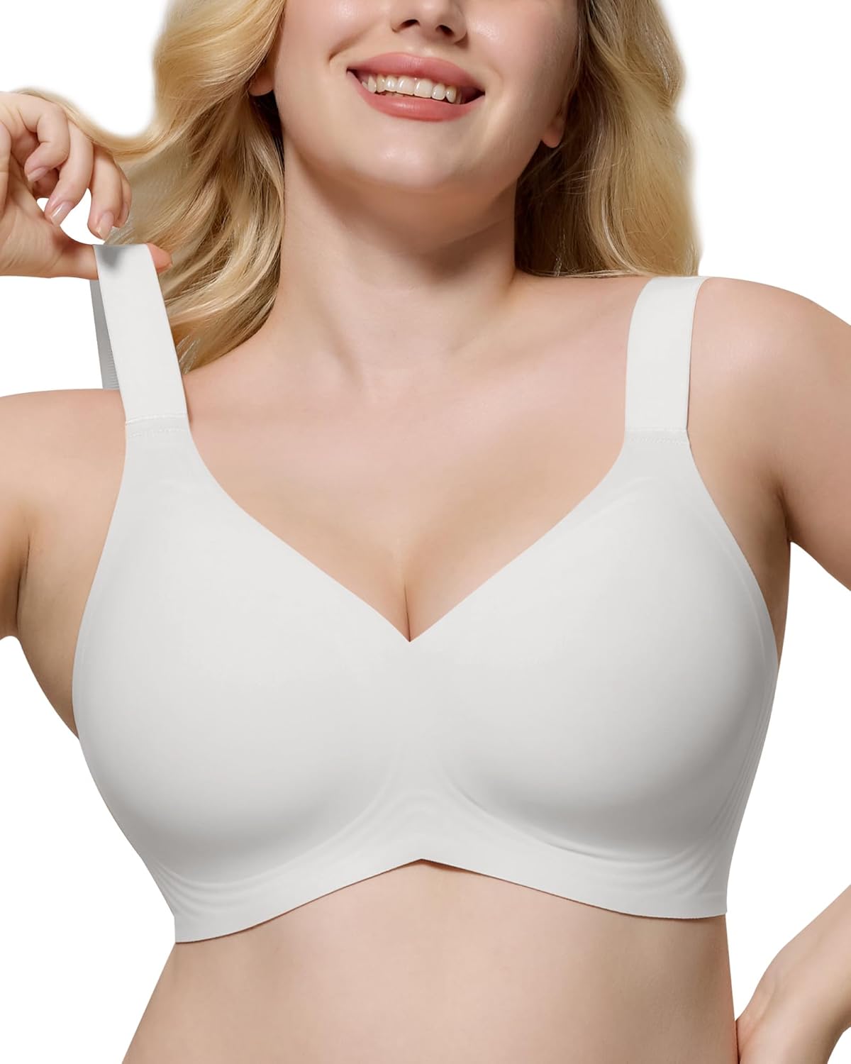HORISUN Wireless Seamless Bra for Women with Full Coverage Support