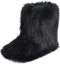 Fashion Fur Boots Mid-Calf Faux Fur Snow Booties - Cozy Fit