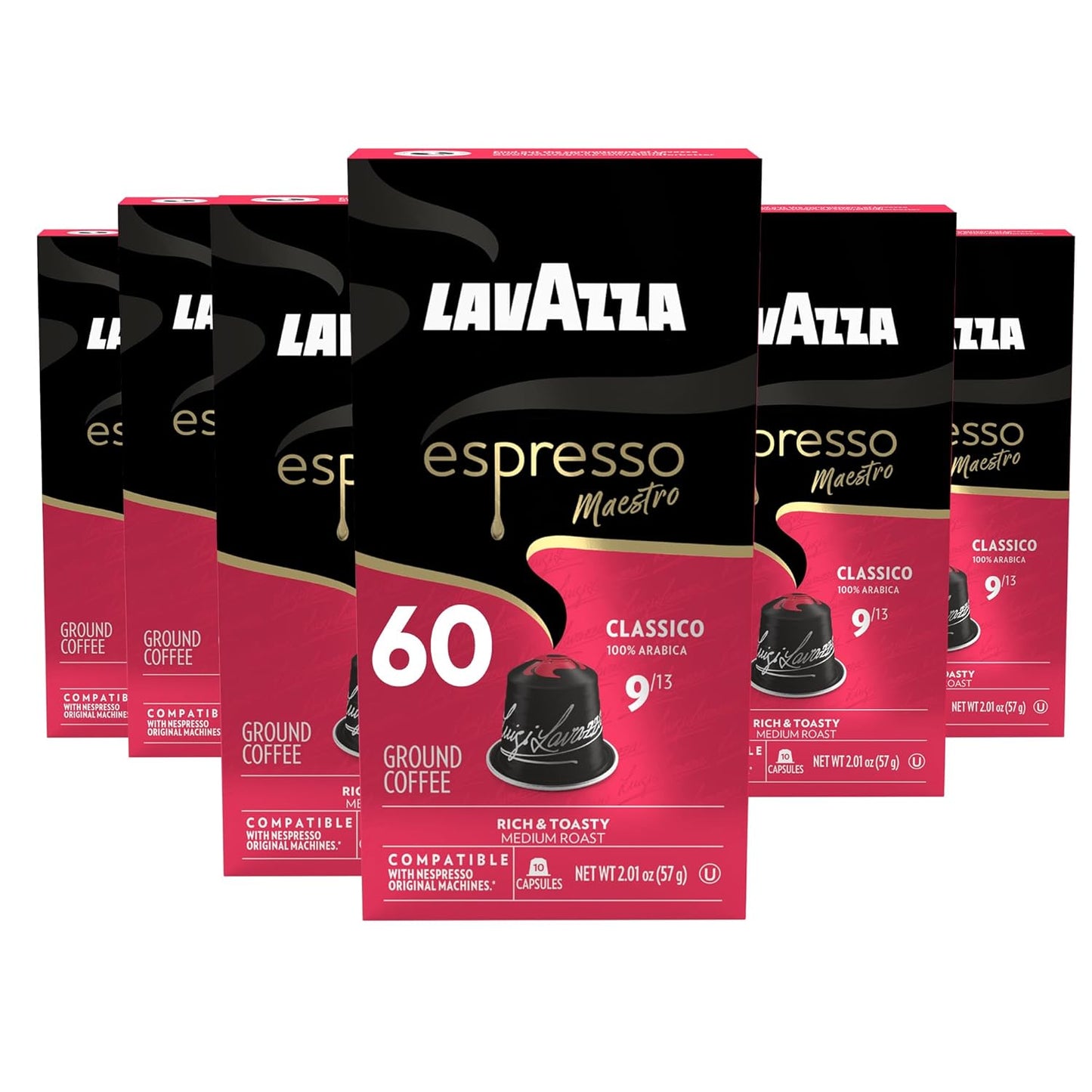 Lavazza Espresso Classico Medium Roast 100% Arabica Capsules