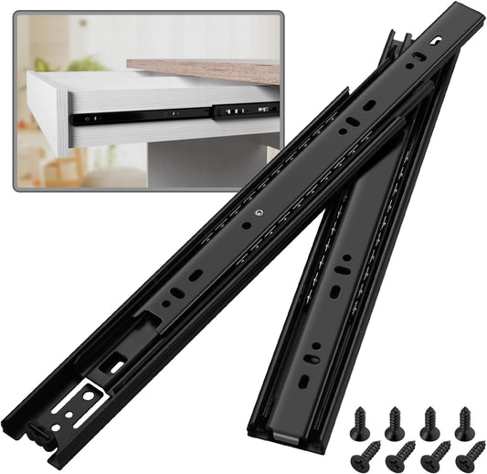 10 Pair Full Extension Ball Bearing Drawer Slides for Smooth Gliding
