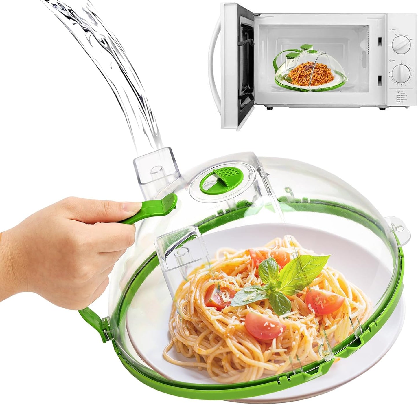 Upgraded Splash Proof Microwave Lid - Keep Your Food Fresh!
