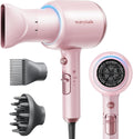 Pink Wavytalk Hair Dryer with Diffuser - 1875W Ionic Fast Drying