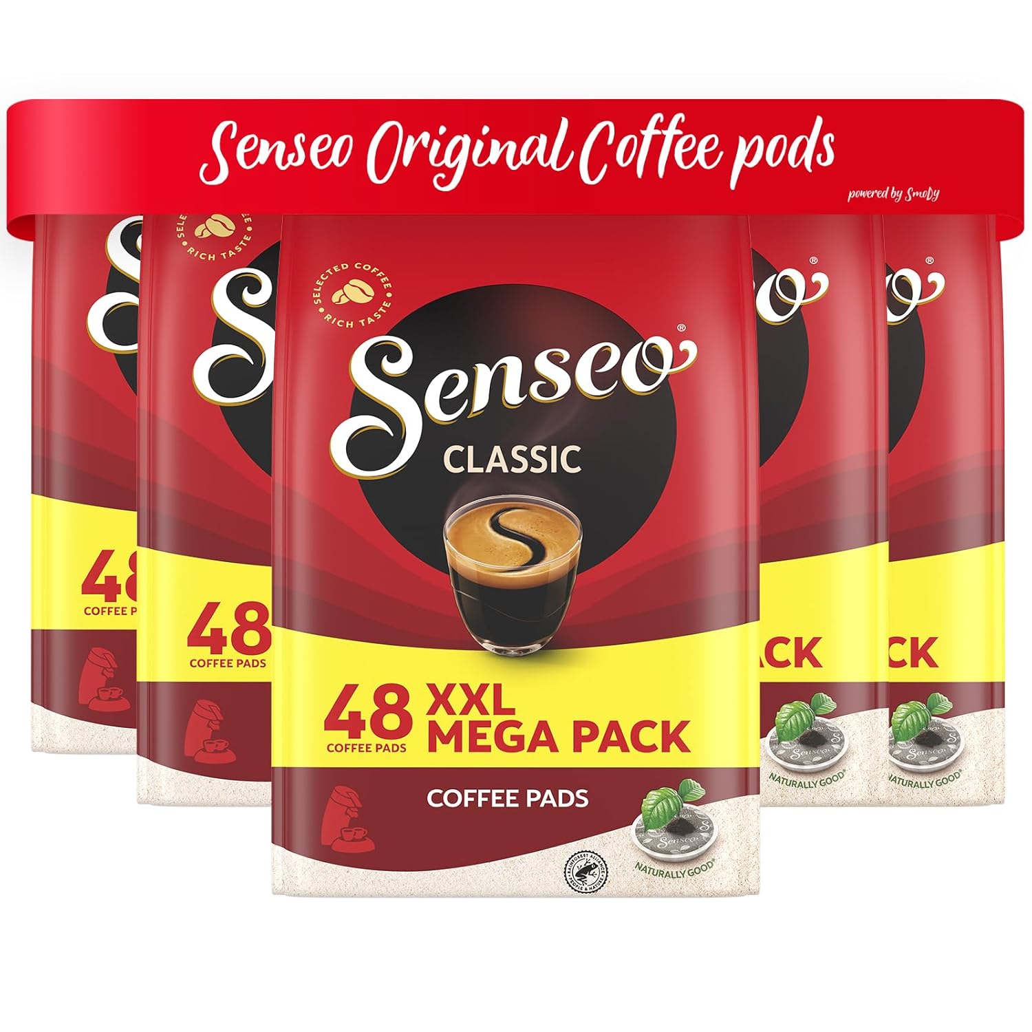 Senseo Classic Medium Roast Coffee Pods for Smooth Brew