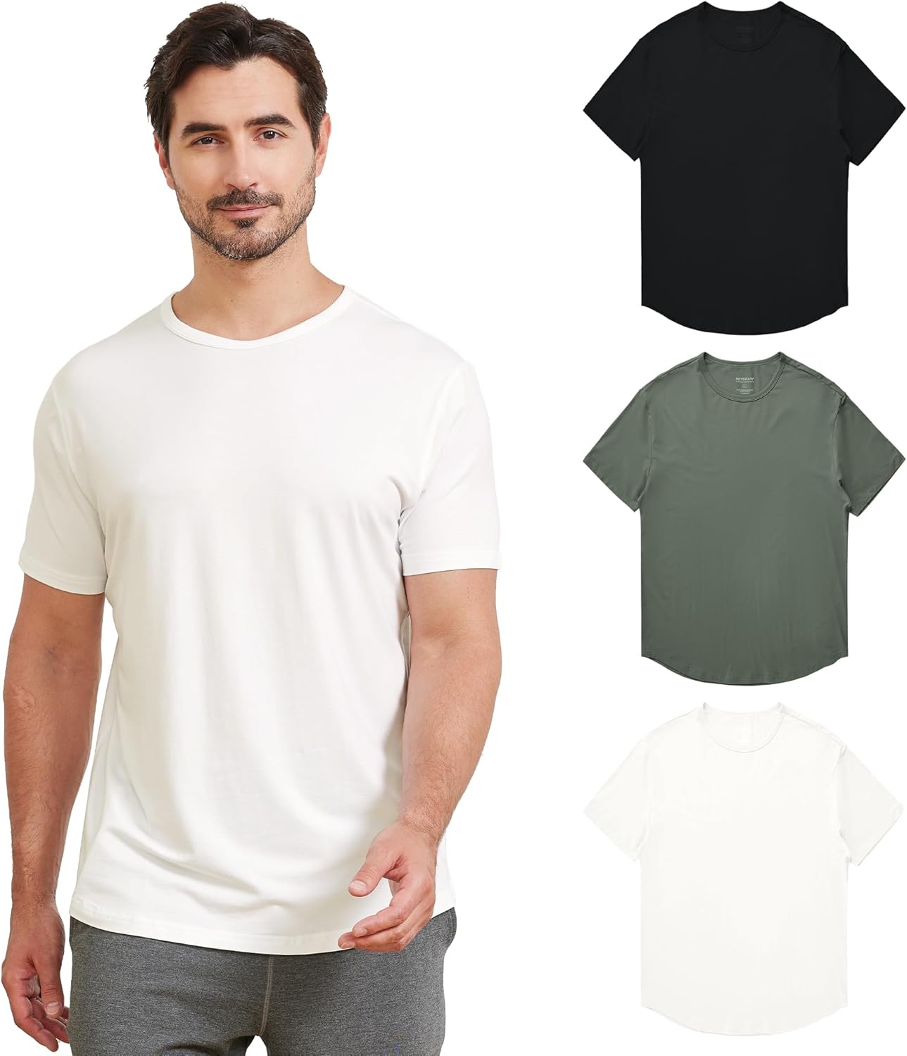 Men's Ultra-Soft Bamboo Viscose T-Shirt for All-Day Comfort