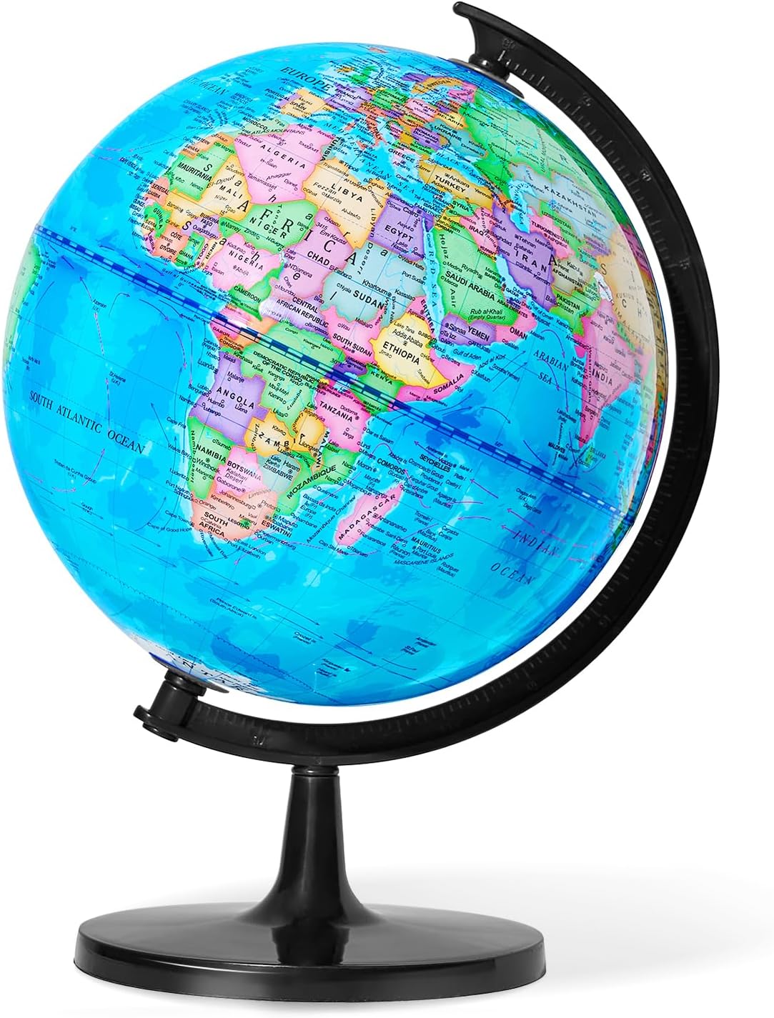 GOCHANGE 10 Inch Globe for Kids - Interactive Geography Learning Tool