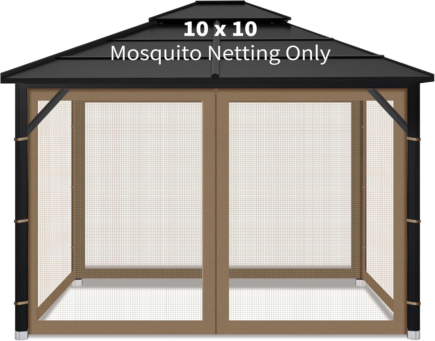 Universal Gazebo Replacement Mosquito Netting for Outdoor Use