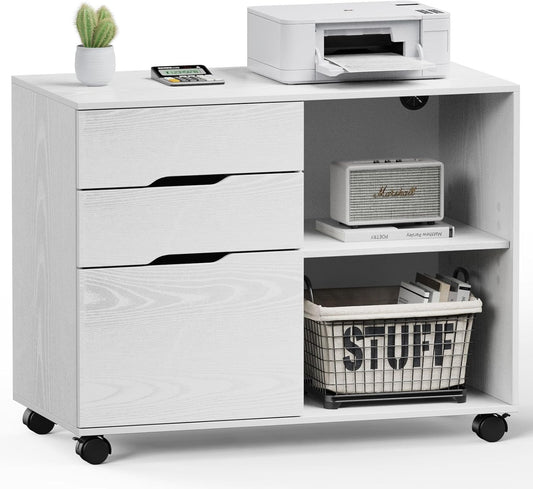 DUMOS Lateral File Cabinet with 3 Drawers for Home Office