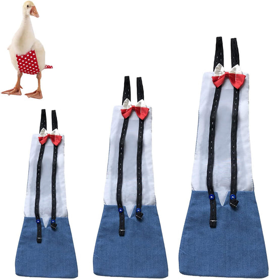 Winmany Chicken Diaper - Washable Bow Tie Diaper for Poultry