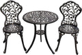 JARDIN DE CENTENNIAL Patio Bistro Set - Compact Rust-Resistant 3-Piece