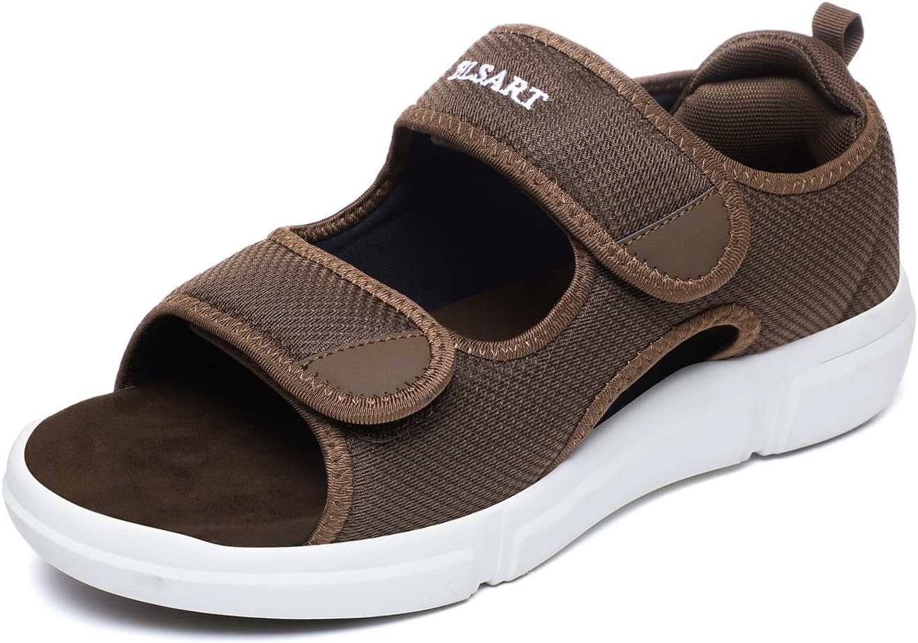 Diabetic Sandals for Men with Adjustable Straps for Comfort