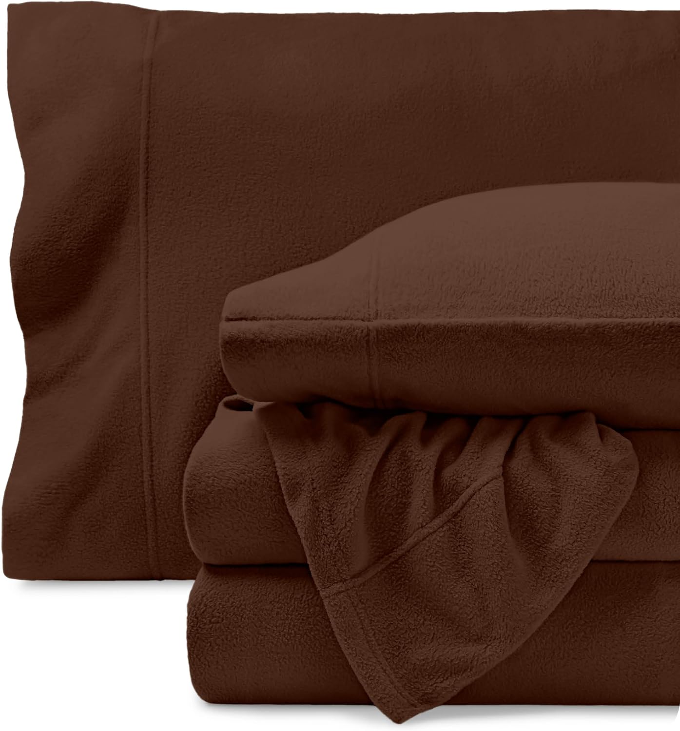 Bare Home Super Soft Fleece Sheet Set for Cozy King Comfort