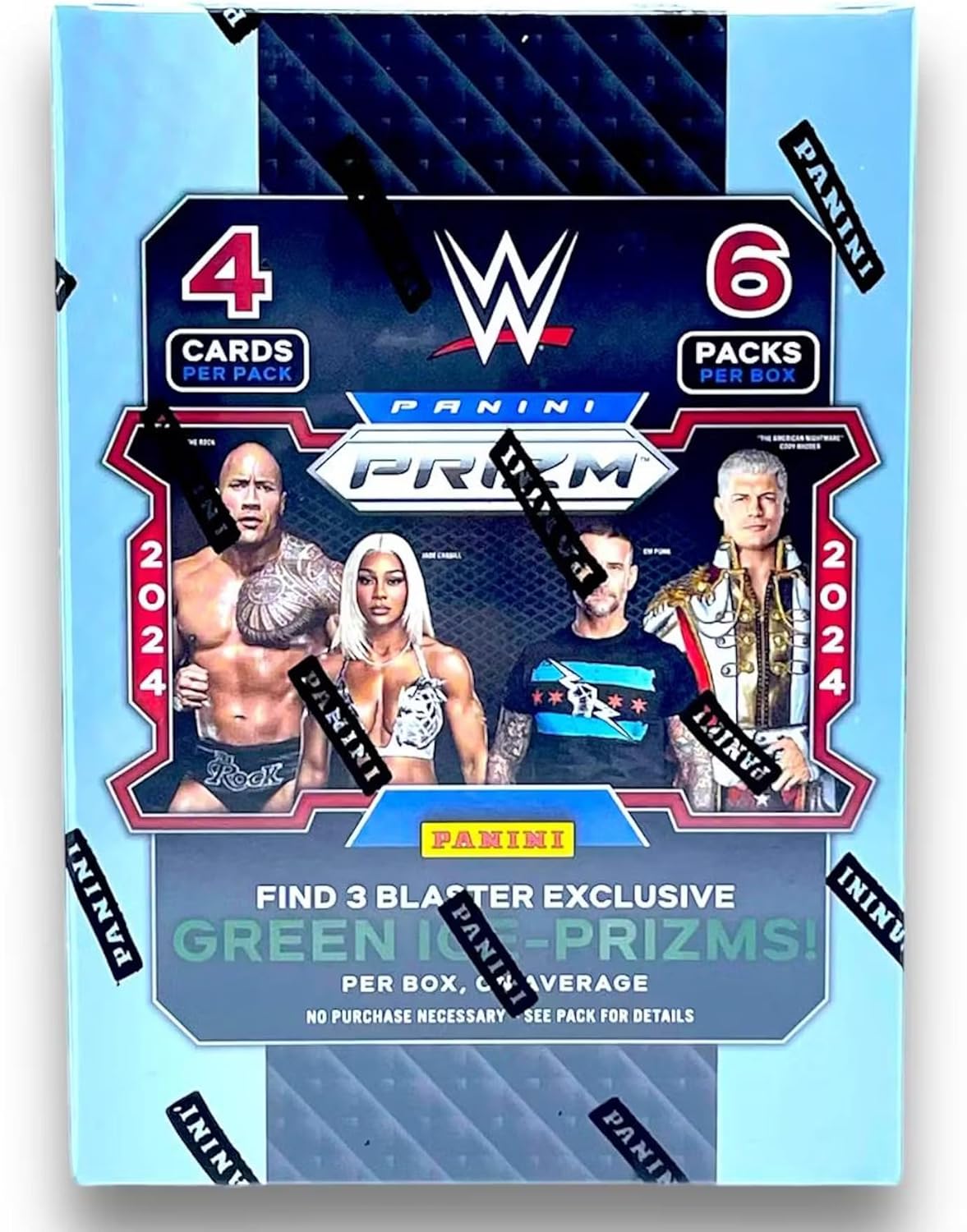 2024 Panini Prizm WWE Wrestling Trading Card Box with Green Ice Prizms