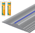 Garage Threshold Seal Strip 20ft with Gray-Blue Line - Weatherproof