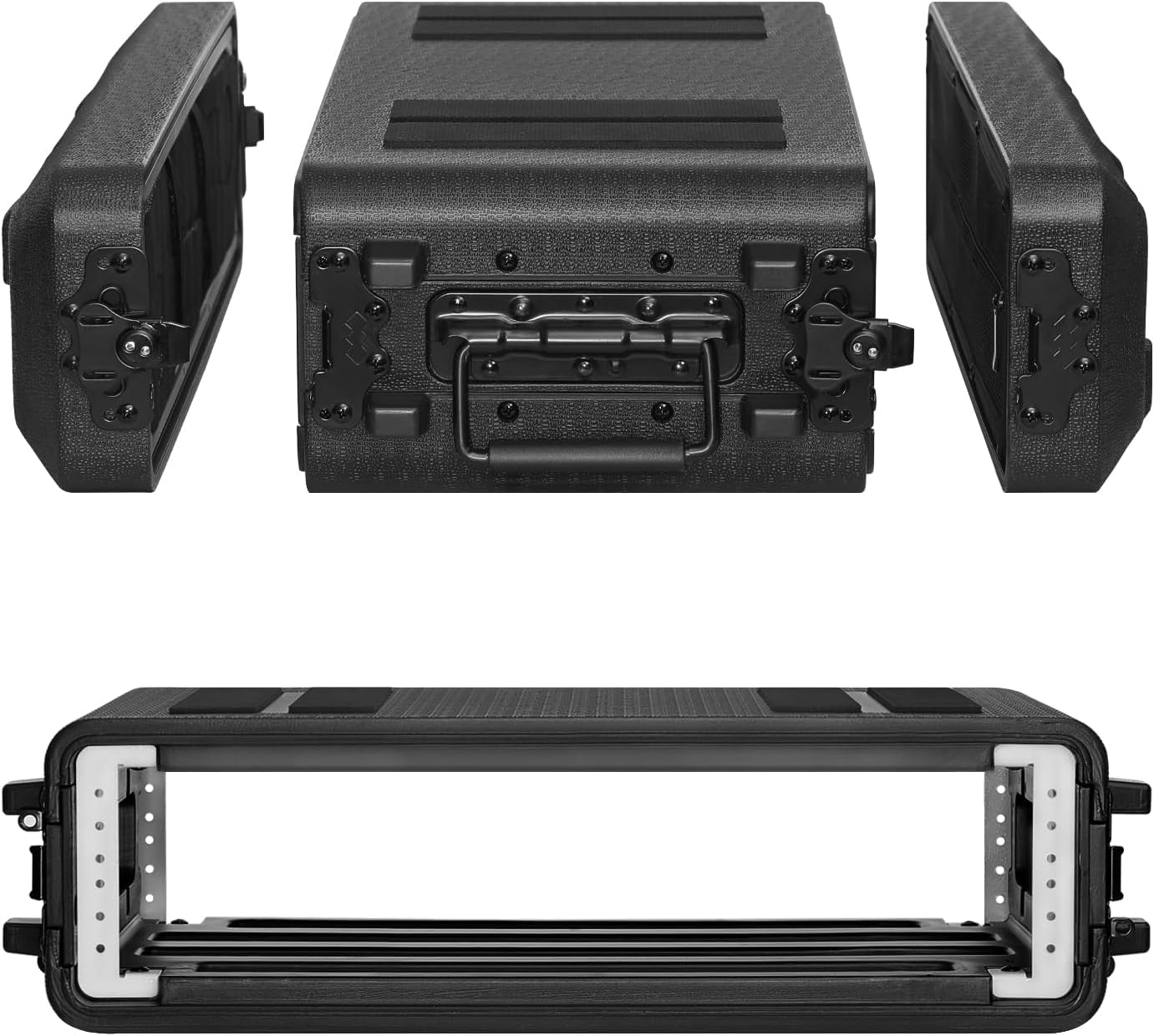2U Rack Case Shallow 12in Depth for Portable Equipment Protection