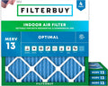 Filterbuy 18x18x1 Air Filter MERV 13 Optimal Smoke & Allergy Defense