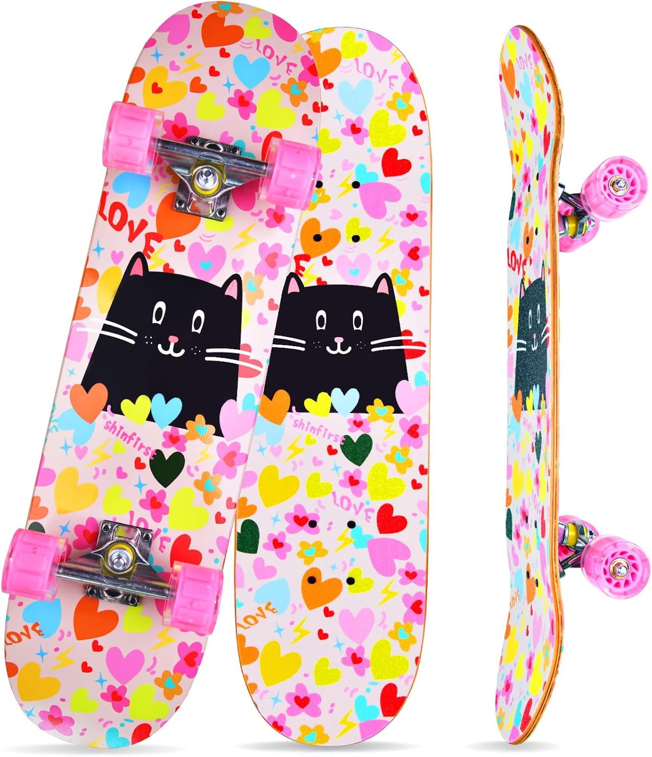 Skateboards for Beginners Kids and Adults - 31 Inch Complete