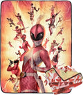 Power Rangers Pink Ranger Fleece Throw Blanket 60 x 45 in - Cozy Fan