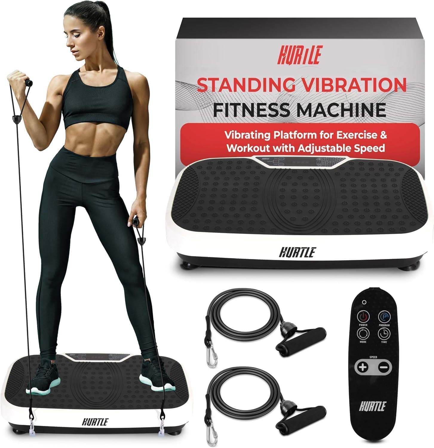 Hurtle Fitness Vibration Platform Machine for Whole Body Workout