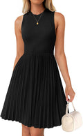 ZESICA Women's Summer Sleeveless Mini Dress - Casual Knit A-Line ()