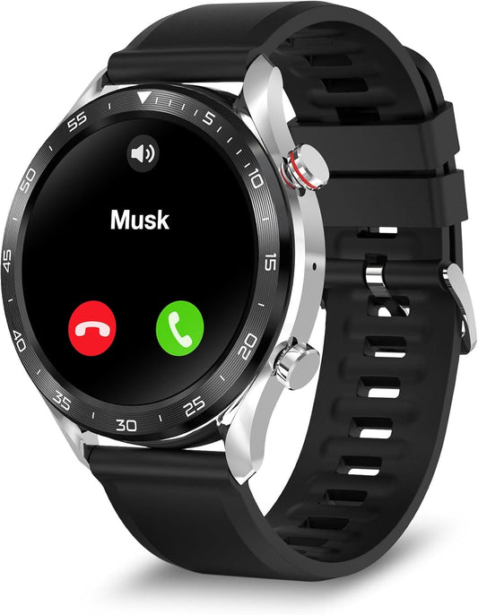 BRIBEJAT Zinc Alloy Smart Watch: Answer Calls & Play Music