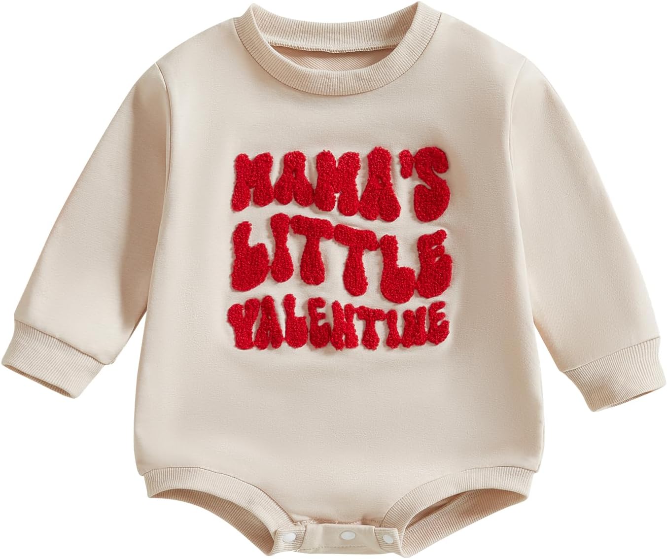 Eadrioss Valentines Romper - Cozy Crew Neck Love Letter Print
