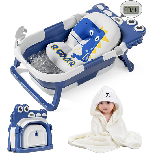 Collapsible Baby Bathtub Set: Comfort & Convenience