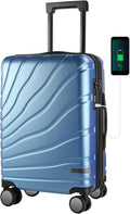 Carry On Luggage with Spinner Wheels & TSA Lock - 20 in Durable Case