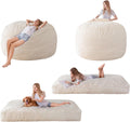 MAXYOYO Giant Bean Bag Chair Bed for Adults - Convertible Double Bed