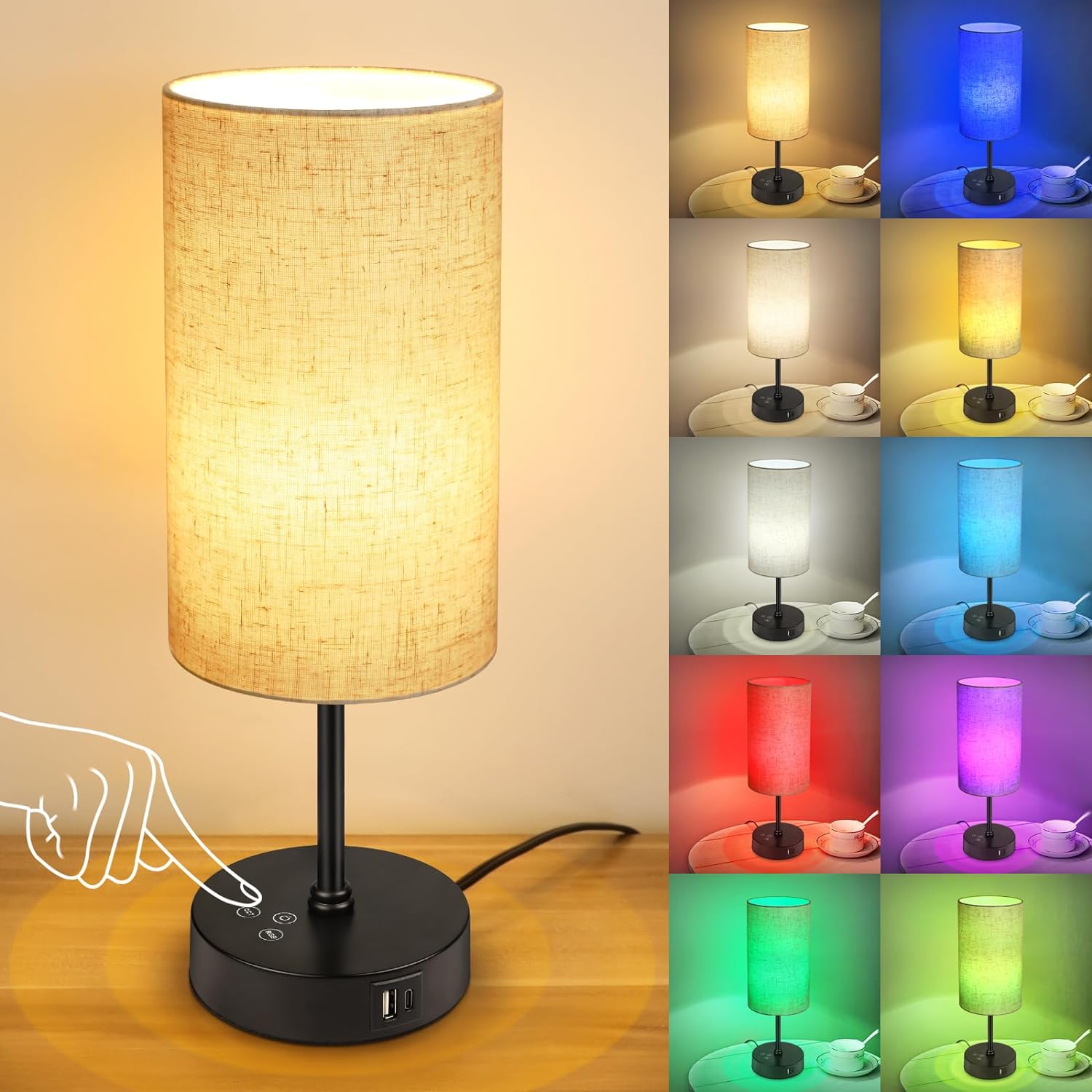 Unicozin 3-in-1 RGB Table Lamp: Brighten Any Mood!