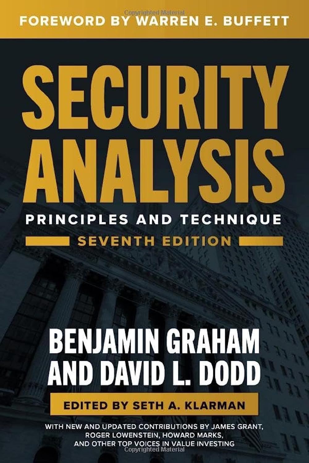 Security Analysis Principles and Techniques for Investors and Analysts