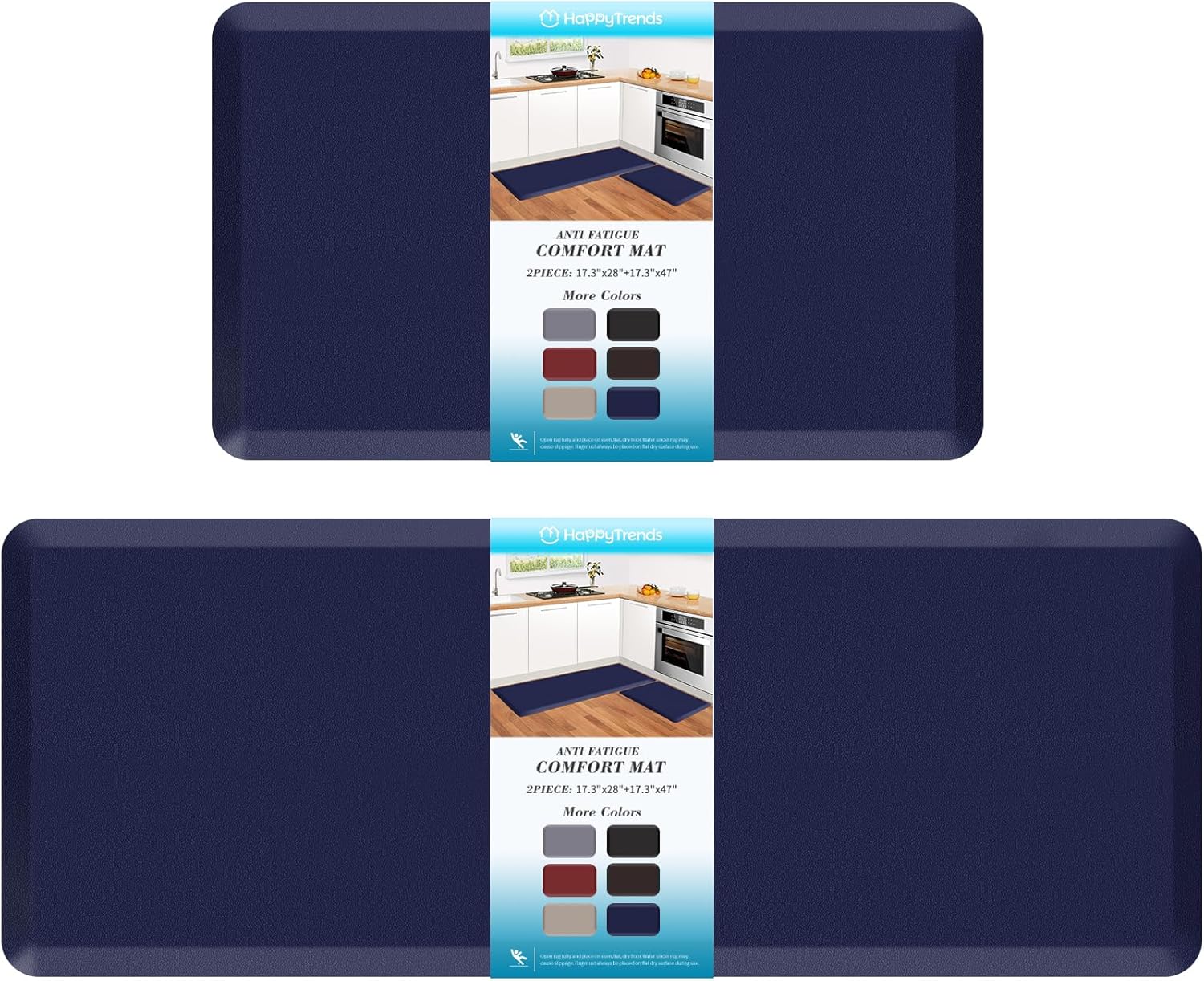 Cushioned Anti-Fatigue Kitchen Mat Set for Comfort and Style