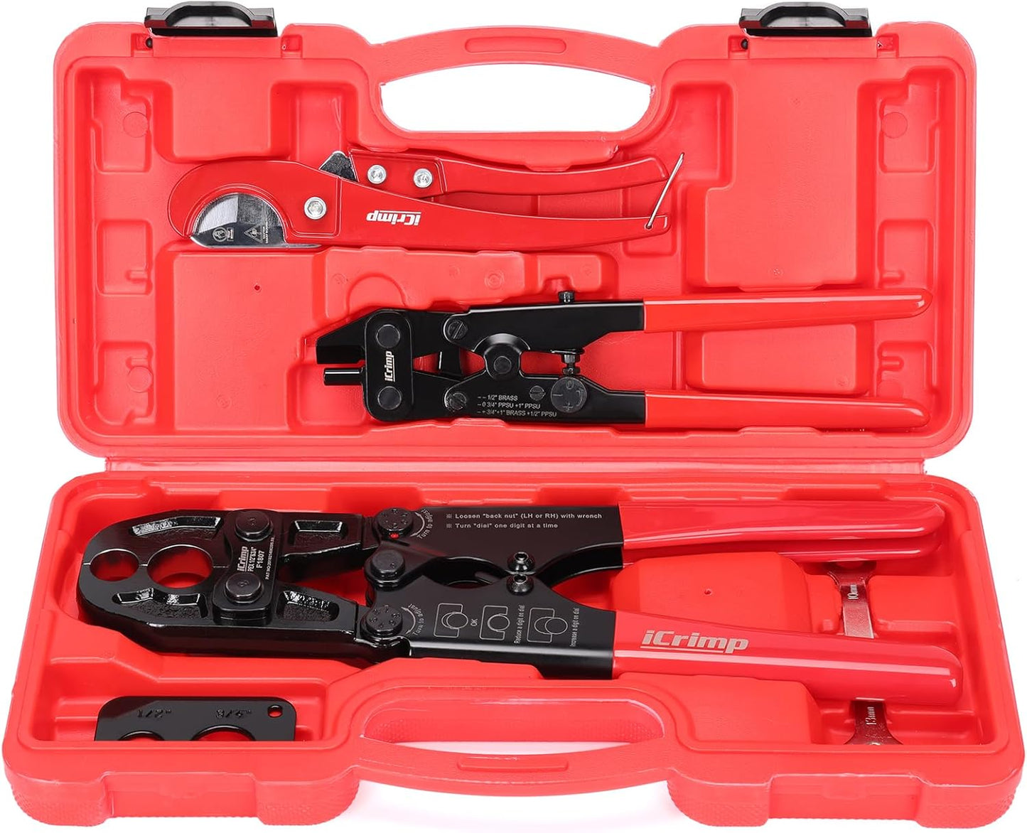 iCrimp Combo Pex Pipe Crimping Tool Kit for Efficient Use