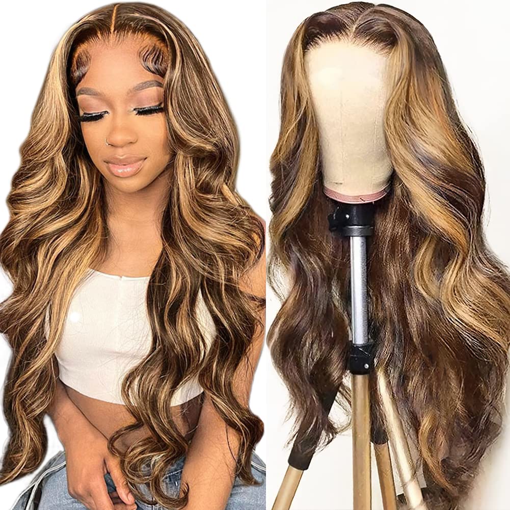 Hedy Highlight Wig Human Hair Wigs for Black Women 20 Inch