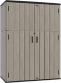 KINYING 57 cu ft Outdoor Storage Shed - Vertical Waterproof Cabinet