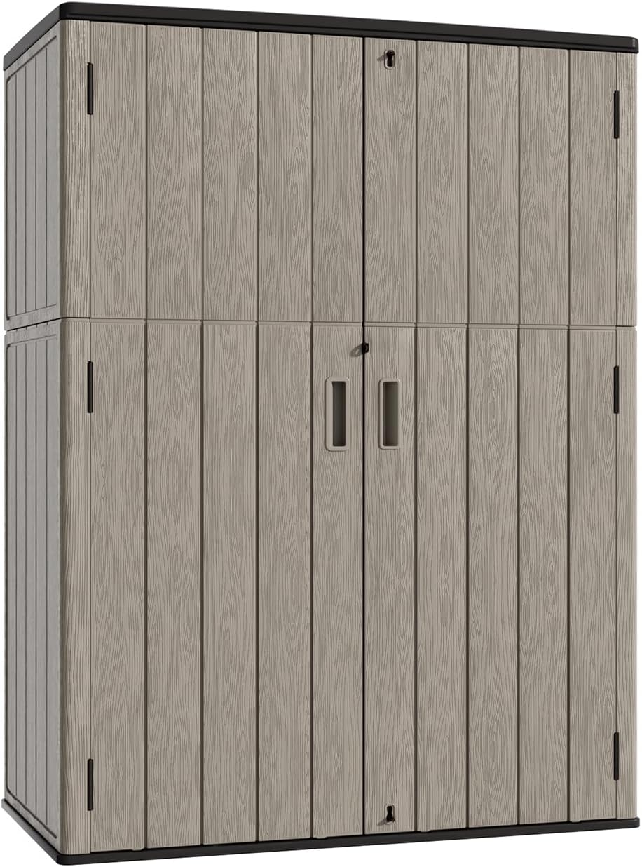 KINYING Outdoor Storage Shed for Lawn Mower and Garden Tools