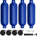 Boat Fenders 4Pack 4.5ft 5.5ft 6.5ft 8.5ft Inflatable Ribbed Fender