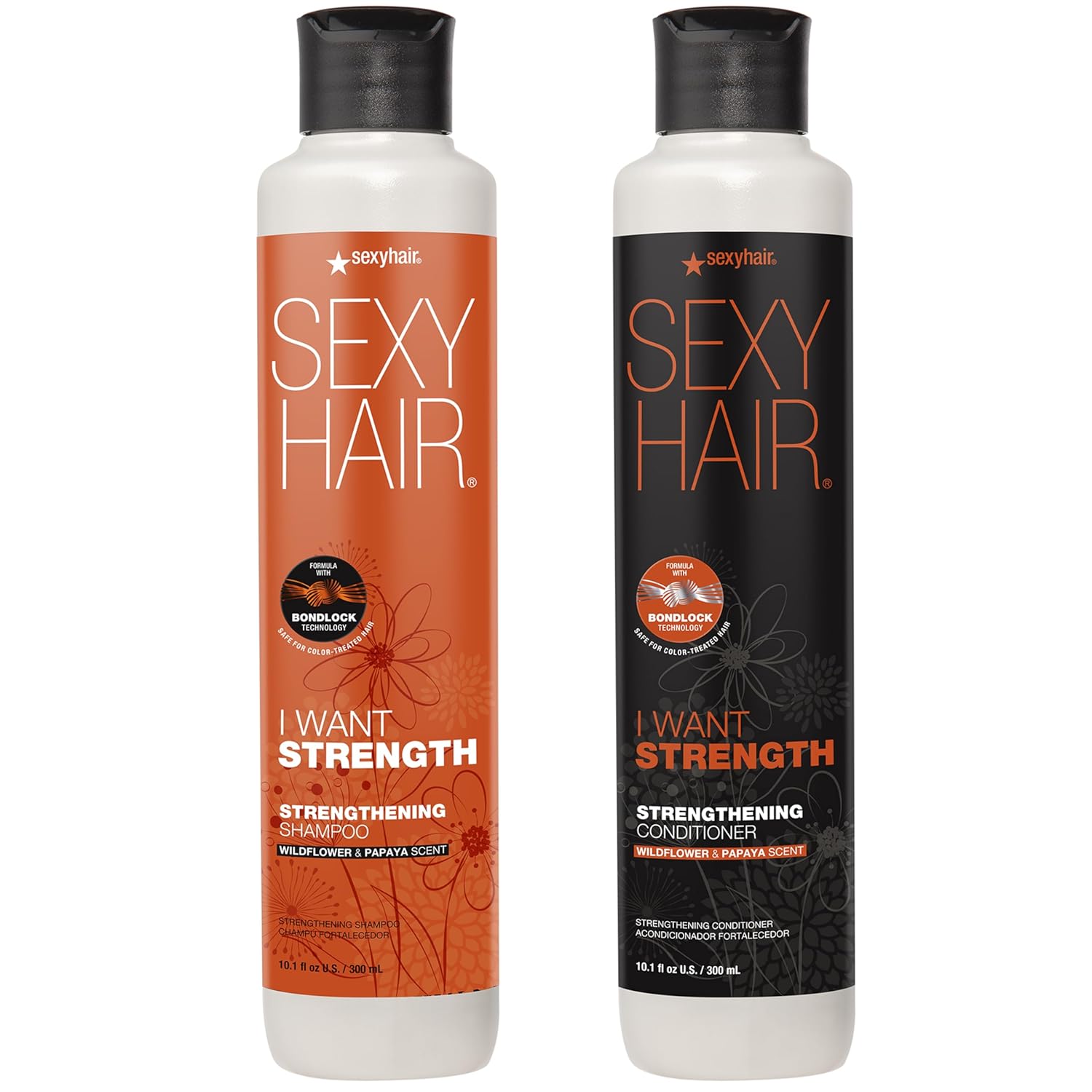 SexyHair I WANT STRENGTH Shampoo and Conditioner for All Hair Types