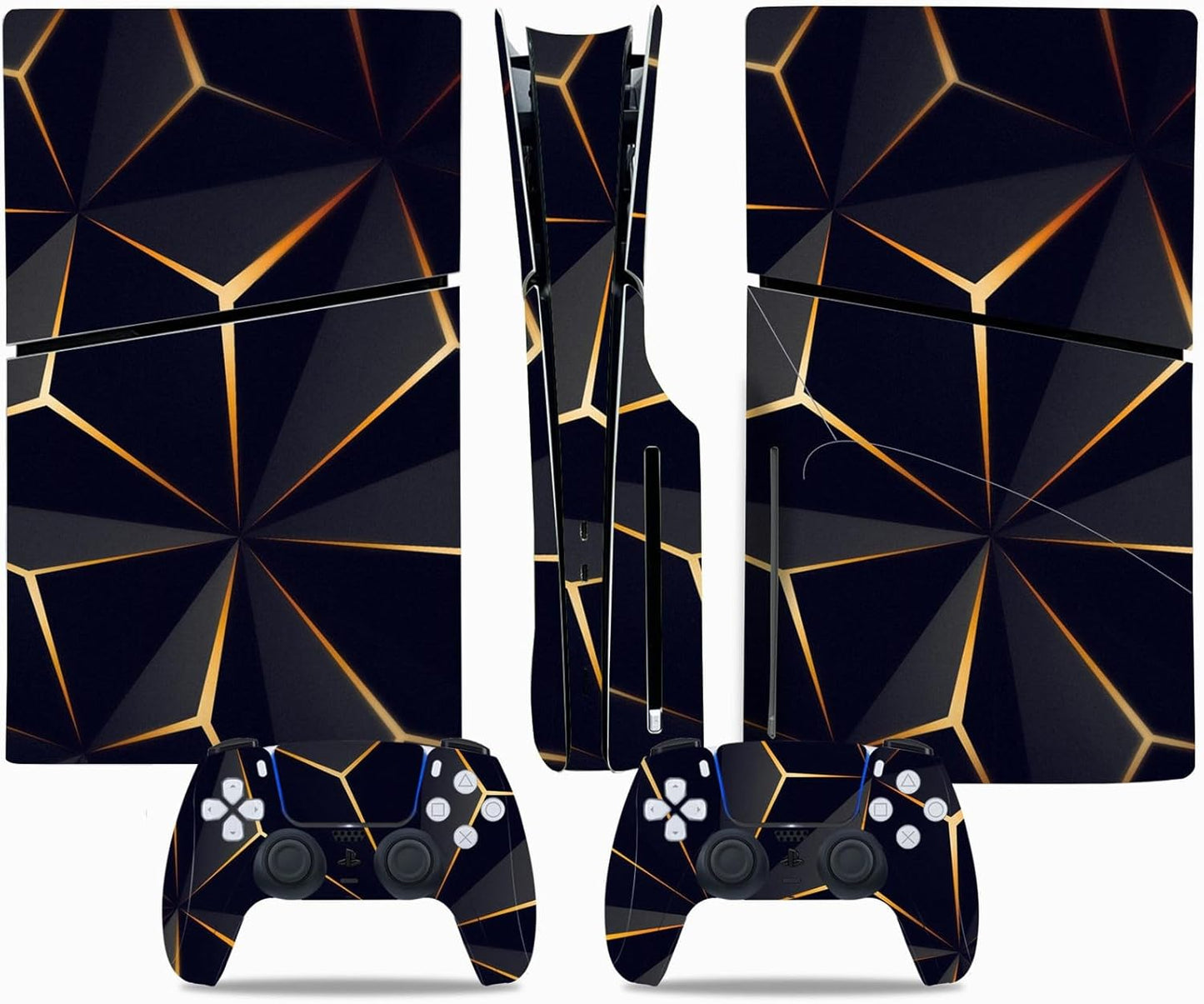 Golden Web PS5 Slim Skin Set by ROIPIN