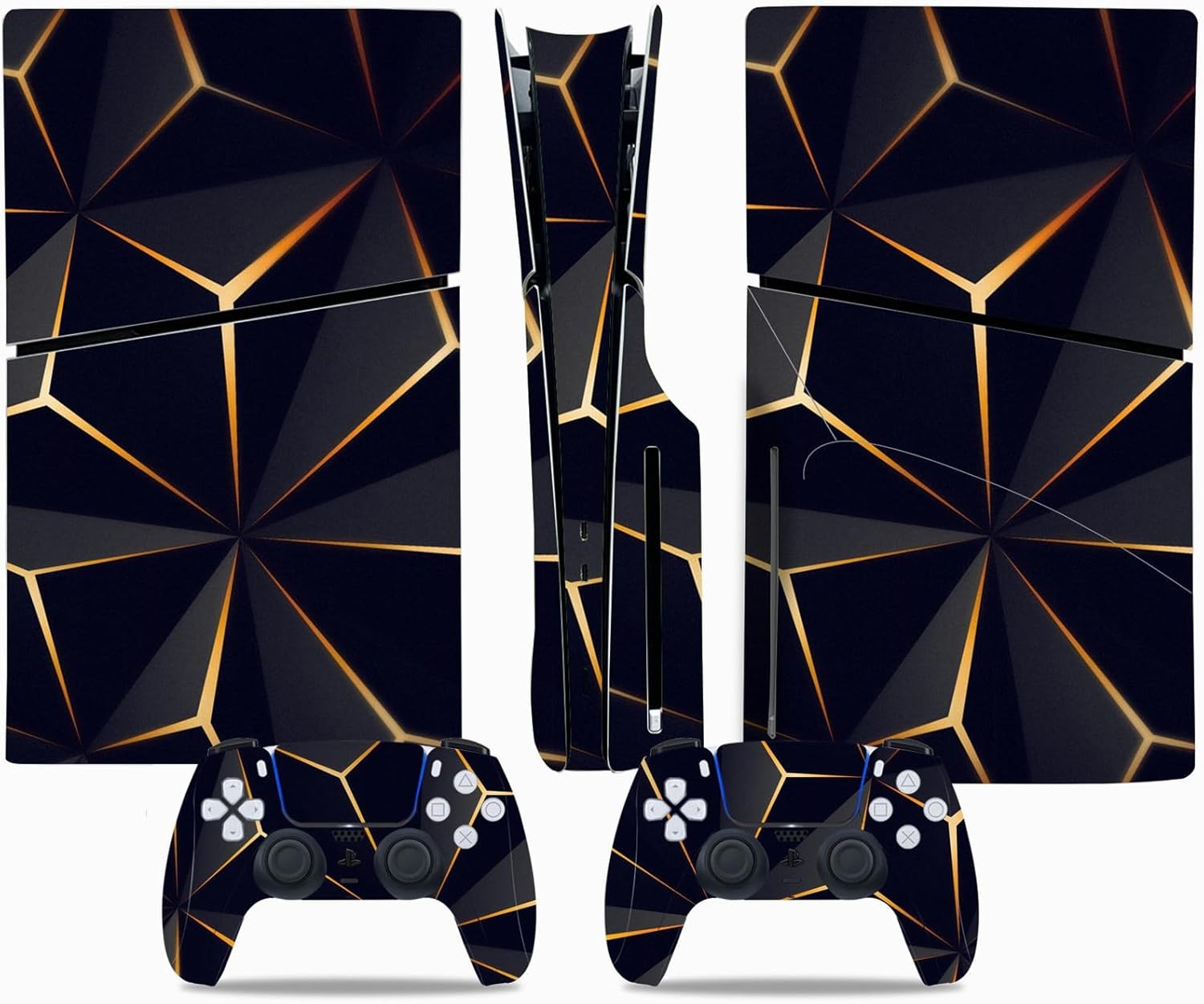 Golden Web PS5 Slim Skin Set by ROIPIN