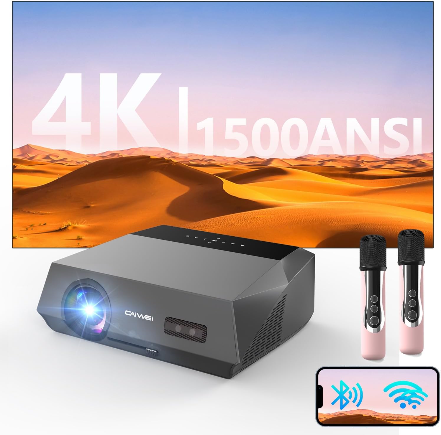 4K Auto Focus Daylight Projector: Ultimate HD Clarity