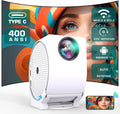 EGOBAS Mini Projector: 4K, WIFI, Bluetooth - Portable Entertainment Powerhouse!