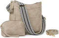 CLUCI Vegan Leather Crossbody 2Pc Bag and Wallet Set - Versatile