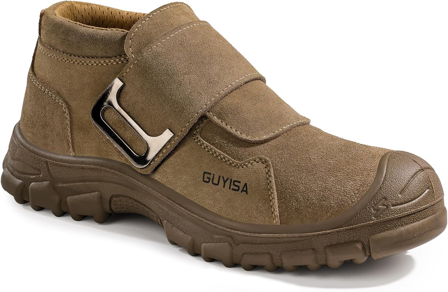 GLANOUDUN Welding Work Boots for Men - Indestructible Safety Shoes