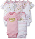 Gerber Baby Girls' 5-Pack Cute Onesies Set